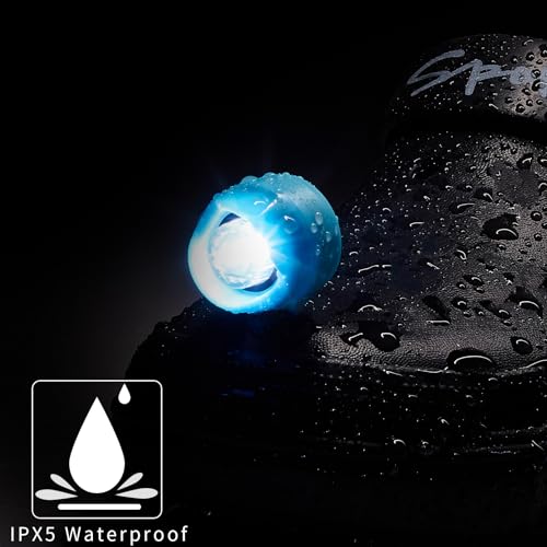 Rechargeable LED Clogs Shoes Light 2 Pcs,for Headlights for Croc 72 Hours in The Dark,for Dog Walking,Handy Camping,Night Running Gifts(Rechargeable Blue) - color: Rechargeable Blue