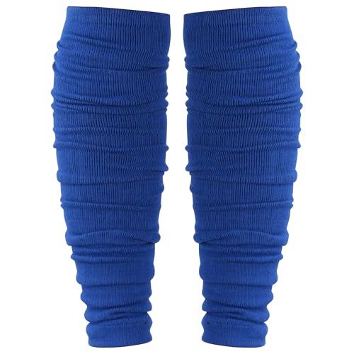 Dxhycc 2 Pairs Scrunch Football Socks Athletic Football Leg Sleeves - color: Blue