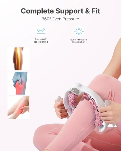 MERACH Cellulite Massage Tool, Push Pull Roller, Leg Massager - color: Pink