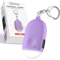 Weten Rechargeable Personal Alarm Keychain - 130dB Siren & LED Light - Stylish Personal Safety Alert for Women to Carry - Panic Button Alarm for Security - Rape Whistle for Self Defense (Purple) - color: E - Purple