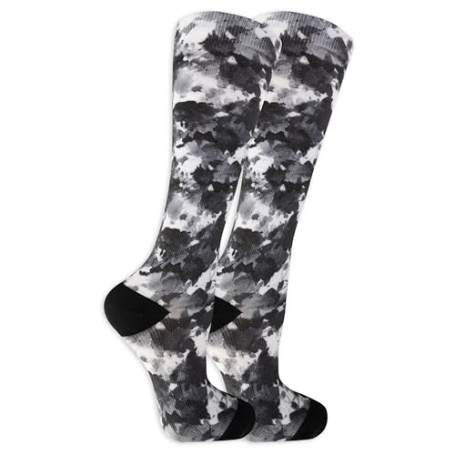 Dr. Scholl's Women's Graduated Compression Knee High Socks - color: Black Watercolor (2 Pairs), size: 4-10