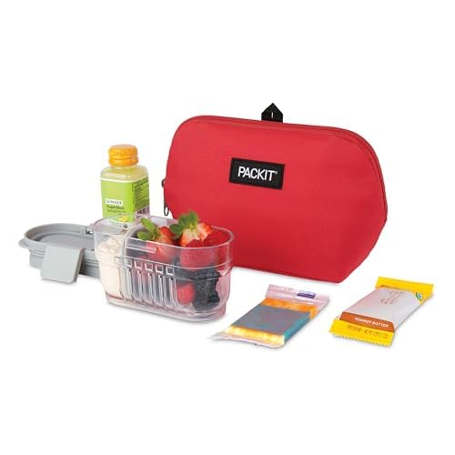 PackIt Freezable Snack Bag, Poppy - color: Poppy