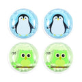 Hot and Cold Eye Pads, Reusable Eye Patches - color: Penguins+owls