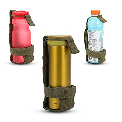 Tactical Molle Pouches Multi-Purpose Military Nylon Waist Pack Utility Bag Detachable Patches Pouches for Dog Vest Harness - color: Army Green