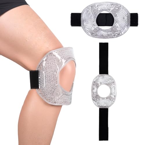Ice Pack for Knee Injuries,Reusable Hot Cold Therapy Knee Wrap for Joint Pain Arthritis Meniscus Tear, Sprains & Swelling