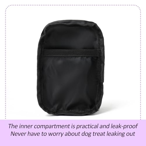 Small Treat Pouch with Dog Bags Dispenser, Portable Walking Bags, Purple - color: Purple