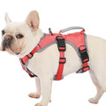 Huntboo Escape Proof Dog Harness, Dachshund Harness, Reflective Dog Harness with Handle, Durable,Adjustable Vest for Small Medium Large Dogs Walking, Training, and Running Gear (Red,M) - color: Red, size: Medium(Pack of 1)