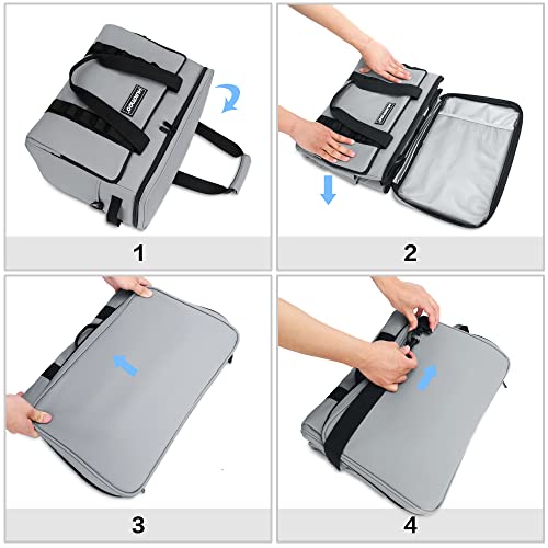 Hulongo Soft Sided Insulated Cooler Bag, 32L - color: gray