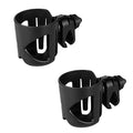 Accmor Stroller Cup Holder, Universal Cup Holder for Walker Wheelchair Bike Scooter, 360° Rotatable Stroller Cup Holder Attachment Walker Wheelchair Accessory - color: All Black & All Black