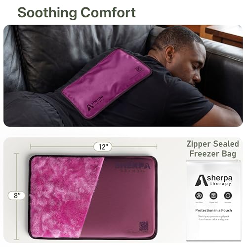 Flexible Hot and Cold Gel Pack Medium 8" x 12", 2 Pack - size: Medium (2 pack), style: Purple
