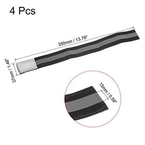 MECCANIXITY Reflective Bands for Arm Wrist Ankle - color: Black