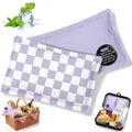 VIHOSE 2 Pcs Ice Packs for Lunch Box Bag - color: Purple, style: Checkerboard