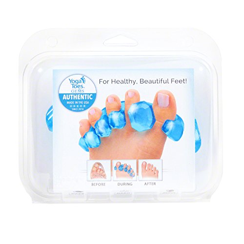 YogaToes GEMS: Gel Toe Stretcher & Separator - America’s Choice for Fighting Bunions, Hammer Toes (Size Small fits Shoe Sizes W: 7 and Over/M: 7 and Over) Sold as Pair