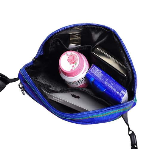 Ausion Fanny Pack Waist Bag for Men&Women Adjustable Belt Hip Bum Bag Fashion Water Resistant Hiking Waist Bag for Traveling Casual Running Hiking Cycling - color: upgraded rainbow