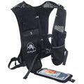 Running Vest for Women Men, Lightweight (194g/8 Bags) Hydration Backpack Phone Holder Vest for Hiking Trail Cycling Race Marathon Running Essentials - color: Black