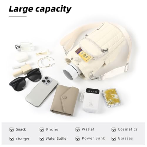 Rueesh Water Bottle Holder Bag with Adjustable Strap - color: Beige