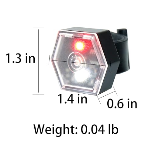 Bike Tail Lights Bicycle Cycling Rear Light USB-C Rechargeable Clip on Strobe LED Safety Light, Running Lights for Runners Flashing Bike Lights for Night Riding Hiking Pet Dog