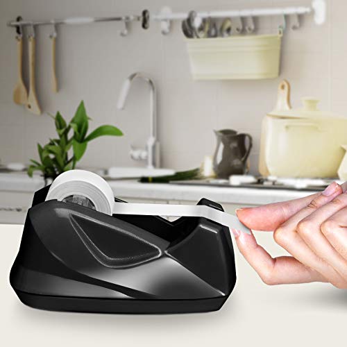 Acrimet Desktop Tape Dispenser, Premium, Non-Skid Base, Plastic, Black - color: Vert Rainbow