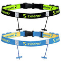Synergy Running/Triathlon Race Day Number Belt - color: Black/Blue 2-Pack