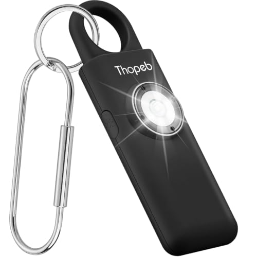 Thopeb Personal Safety Alarm for Women – Upgraded Rechargeable - color: Black