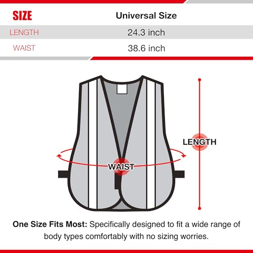 KAYGO Reflective High Vis Safety Vest Mesh for Men and Women KG0008 - color: Blue