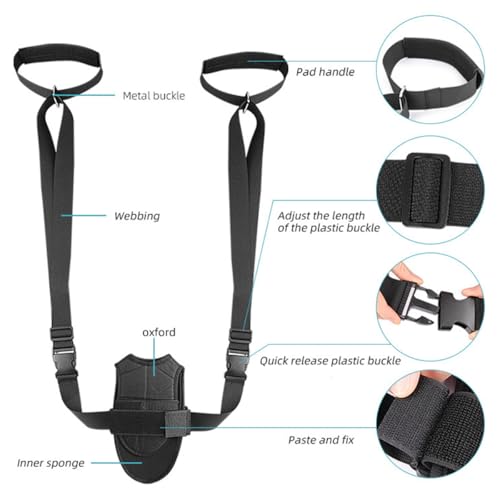 Foot and Calf Stretcher, Adjustable Stretch Band for Plantar Fasciitis Achilles Tendonitis Heel Spurs Foot Drop, Leg Stretching Band Hamstring Stretch Strap for Muscle Strength Flexibility Training