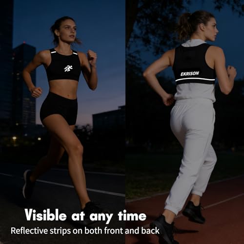 Running Vest Reflective Running Sport Gear for Outdoor Sports - size: Large Short
