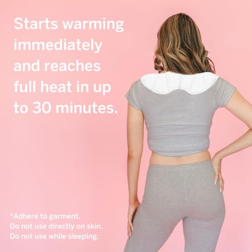Pixie Heating Pad for Neck & Shoulder Pain Relief – Air Activated Heat Therapy for Muscle Tension, Upper Back Comfort, Custom Fit Contoured Warming Pads – Adhesive Wearable Heat Wrap (3 Ct) - size: 3 Count