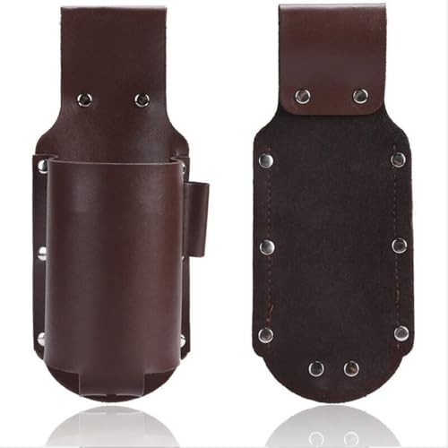 Drink Belt Holder Faux Leather Beer Holster Hands-Free Water Bottle Waist Bag Can Cooler Belt Pouch Cowboy Beverage Holder for Barbecue Camping Beach Hiking Fishing Gardening