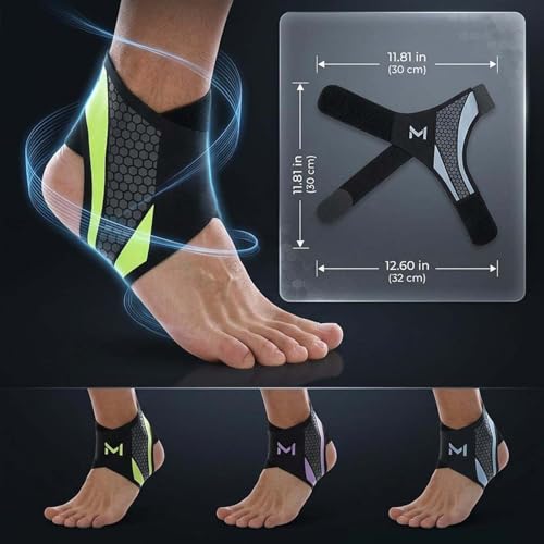 2-Pack Ankle Brace for Men Women, Adjustable Lace up Ankles Sock, Ankle Stabilizer with Straps, for Basketball, Sports Stability (Purple) - color: Purple
