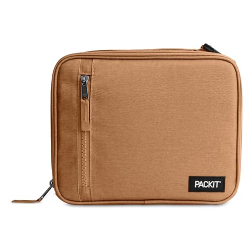 PackIt Freezable Classic Lunch Box, Almond - color: Almond