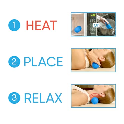 Dr Cohens Acuback Heatable Massage Roller for Back and Neck, Deep Tissue - color: Blue