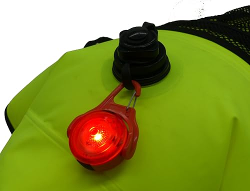 Rechargeable Adventure Light | Water Resistant Bright LED Clip-On Flashing Safety Light for Dog Walking, Running and All Outdoor Activities (Red) - color: Red