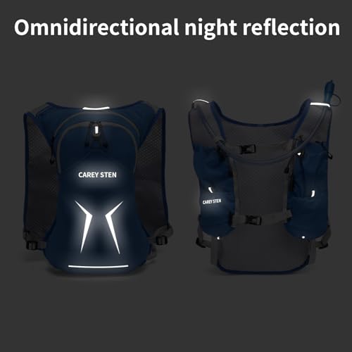 Carey Sten Lightweight Hydration Backpack Running Vest with 1.5L Water Bag - color: Blue