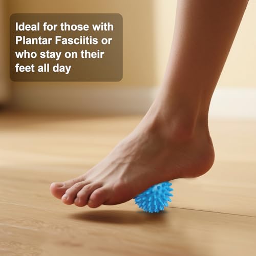Spiky Massage Balls, 3PCS (Firm, Medium and Soft) - color: 3color