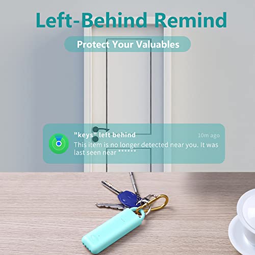 3-in-1 Personal Safety Alarm with Apple Find My - 130dB Emergency Siren, LED Strobe Flashlight, GPS Tracker Keychain for Women, Kids, Seniors - Real-Time Location, Anti-Loss, iOS Only - color: Aqua