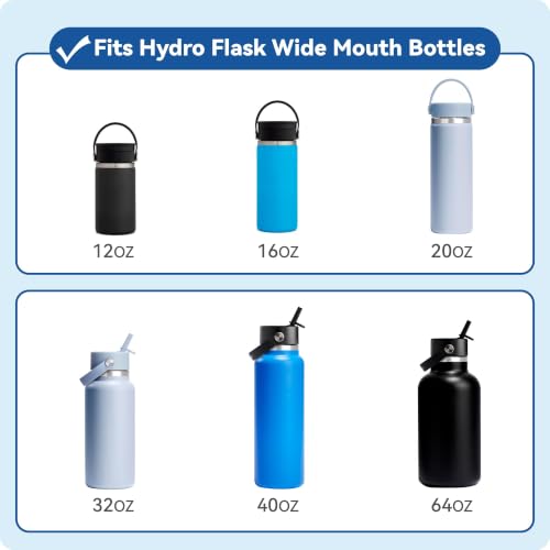 Spout Lid for Hydro Flask Wide Mouth 12/16/18/20/32/40/64 Oz - size: 1 Pack