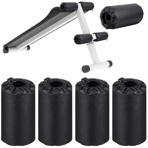 Hollowfly 4 Pcs Foam Roller Pads for Weight Bench, 7.5 x 3.5 x 1 Inch - size: 7.5 x 3.5 x 1 Inch