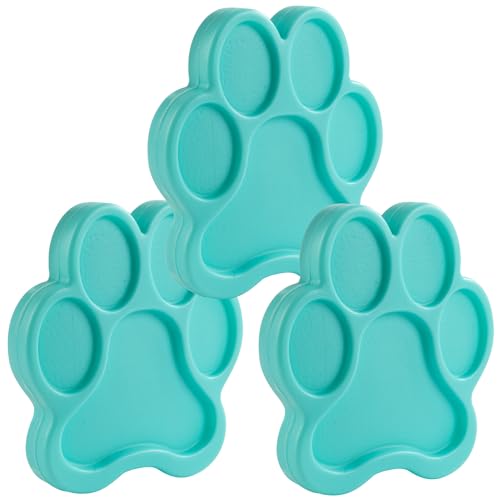Kids Hard Ice Packs 3 Pack, Slim Reusable Freezer Packs for Lunch Boxes - color: Paw Print