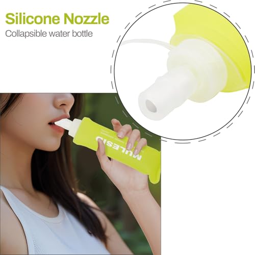 Soft Flask Running Bottles Collapsible Water Bottle Foldable for Traveling Running Vest Collapse Hydration TPU 250ml 500ml for Runner (250ml-1pcs) - color: 250ml-1pcs
