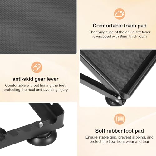 Slant Board Calf Stretcher, 660lbs Capacity Adjustable Incline Board for Plantar Fasciitis Achilles Tendonitis, Non-Slip Surface for Squat & Balance Training