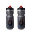 HydraPak Polar Surge Insulated Bike Water Bottle (20oz, Ascent Black) - color: Ascent Black, style: 20oz/600ml