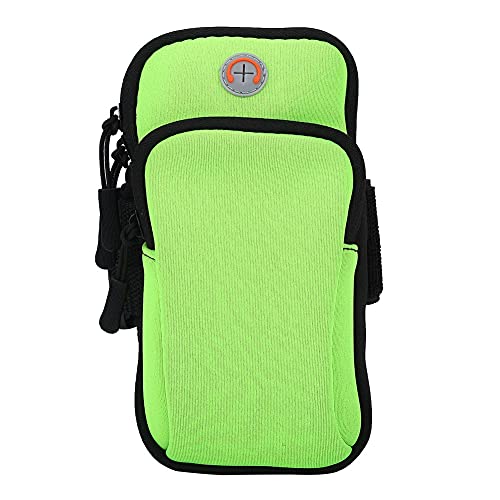 Phone Armband for Running, Outdoor Sport Running Jogging Exercise Gym Arm Wrist Pouch Armband Phone Cases Bag (Green) - color: Green