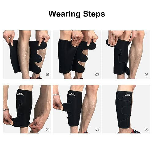 supregear Calf Support Brace, Adjustable Comfortable Compression Calf Wrap Sleeve for Muscle Swelling Hiking Training - color: Blue