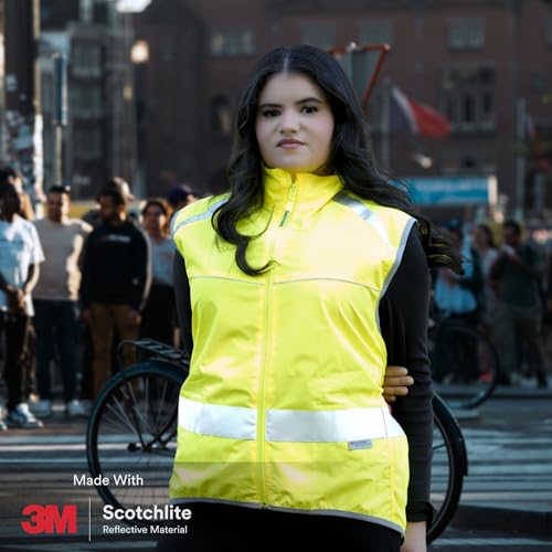 Salzmann Reflective Running Vest | Lightweight, Breathable Hi Vis Vest - size: X-Large