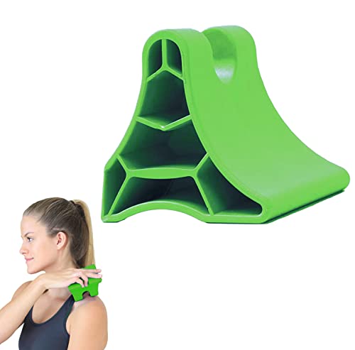 Occipital Release Tool, Portable Suboccipital Release Device Myofascial Relaxation Tool, Handheld Trigger Point Massager for Neck, Shoulder & Back Pain Relief, Tension Headache Relief Device (Green) - color: Green