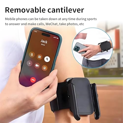 Wristband Phone Holder Armband Strap Set Detachable Mount for Sports Running Cycling Climbing Walking for All Mobile Phones