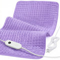 Heating Pad for Back Pain Relief, FSA Eligible HSA, 17" x 33" XXX-Large Heating Pads for Period Cramps, Electric Heating Pad XL with 6 Heating Settings, Moist Dry Heat, Auto-Off, Washable - color: Light Purple
