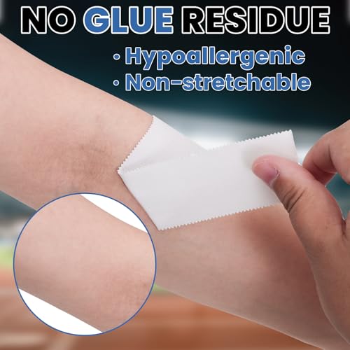 NUITPY 24 Pack Athletic Tape, White Sports Tape, Easy Tear Wrist Tape - color: White-24 Rolls