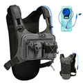 Criuage USA Patent Running Hydration Vest Backpack, Lightweight Chest Pack with 2.0L Water Bladder Bag Daypack for Hiking Running Cycling Race Marathon for Women Men - color: Grey